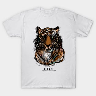 2022 - Year Of The Tiger Print Design T-Shirt